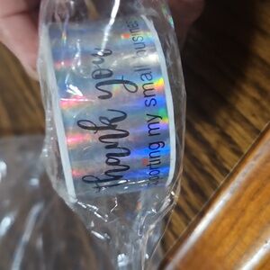 120 STICKERS ROLL - "Thank You for Supporting My Small Business"- 3" Halographic